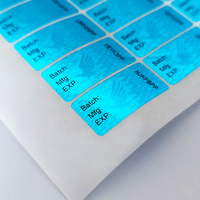 Autocollant Hologramme Autocollants Personnalisé 3D Sécurité Vinyle Étiquettes Papier Logo Qr Transparent Découpé Étanche Laser Holographique Étiquette