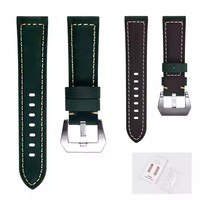 Bracelet de montre en cuir véritable pour le bracelet de montre original cartier omega X swatc h Replacement r olex panerai Leather Watch Strap Band