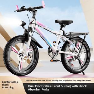 Nouveau vélo de montagne pour enfants de 18/<span class=keywords><strong>20</strong></span>/22/24 <span class=keywords><strong>pouces</strong></span>, pour garçons et filles, <span class=keywords><strong>avec</strong></span> vitesses, idéal pour les enfants d'âge moyen et plus âgés - Product Image 3