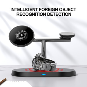 Cargador Multifuncional 3 en 1, Cargador Inalámbrico de Carga Rápida de 15 W con Soporte para Teléfono - Product Image 2