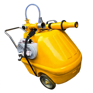 Unité mobile de lutte contre l'incendie à mousse BRILLIANT, équipement de lutte contre l'incendie de classe B, extincteur BEW/04 en fibre de verre, 100-200L, sur roues, portable - Product Image 1