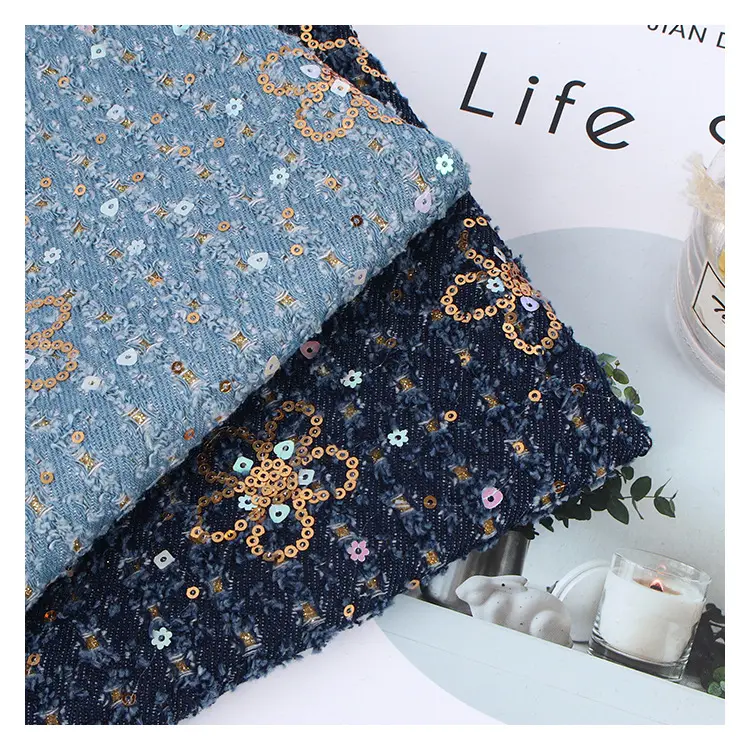 Hot selling wool Non-Woven, Cotton Tweed Jacket Skirt Background Cloth Clothing Vest Fabric cotton polyester tweed heavy woolen/