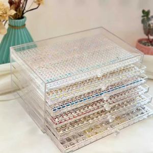Nuevo Organizador Acrílico Huazi para Diamantes de Uñas y Pequeñas Joyas, Cajón de Almacenamiento para Salón de Uñas - Product Image 1
