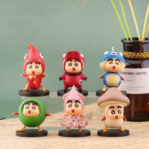 Juguetes de Muñecas 3D, Adorable Figura de Acción de Animal Marino de Dibujos Animados de Shin Chan, Decoración de Pastel y Escritorio, Accesorios de Figuras de Acción, Regalos - Product Image 4