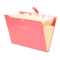 Organizador de Archivos Tipo Acordeón PP A4, Bolsa de Almacenamiento de Documentos, Divisor de Color Sólido, Porta Archivos Específico para Oficina
