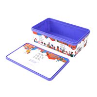 Etiquette de moule de haute qualité pour boîte à biscuits en plastique Récipient de boîte à biscuits IML étanche à l'eau