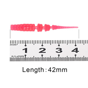 Señuelo de Pesca de Plástico Suave AR84 PVC de 42 mm <span class=keywords><strong>y</strong></span> 0,35 g, Señuelo de Cola de Aguja, Señuelo de Gusano, Señuelo de Natación, para Pesca en Agua Salada, Lubina, <span class=keywords><strong>Trucha</strong></span> - Product Image 4