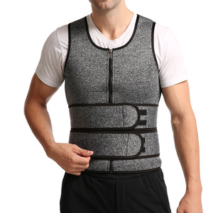 <strong>Men's</strong> Thickened Double Belt Vest Neoprene Body Shaper Reinforced Sweat-Proof Corset Waist Trainer Sports Vest - Product Image 6