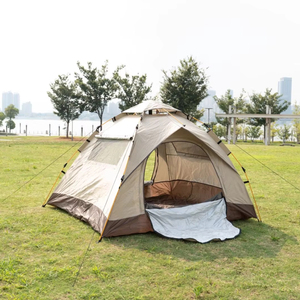 Tente de randonnée ultralégère pour <span class=keywords><strong>4</strong></span> personnes, installation facile, une chambre, ouverture rapide, tente pop-up pour le camping en plein air - Product Image 3