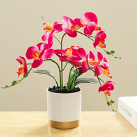 Nieuwe aanwinst decoratie bloemen orchidee binnenplant kunstplant pot simulatie vlinderorchidee planten bonsai