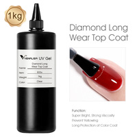VENALISA Gel UV 1KG Base Pelliculable No-Wipe Top Coat Trempé Longue Tenue Vernis à Ongles Gel OEM Vrac 1000ml Vernis à Ongles Émail