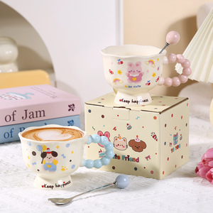<span class=keywords><strong>Tazas</strong></span> Creativas <span class=keywords><strong>de</strong></span> Cerámica con Diseño <span class=keywords><strong>de</strong></span> Cachorro, <span class=keywords><strong>Tazas</strong></span> <span class=keywords><strong>de</strong></span> Pareja con Alto Valor Estético, para el Hogar, Regalo <span class=keywords><strong>de</strong></span> Cumpleaños para Chicas - Product Image 2