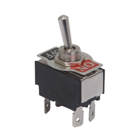 Interrupteur à levier de verrouillage industriel 15A 250V SPST ON-OFF 2 broches en métal, indice de protection IP53, durée de vie de 500 000 cycles