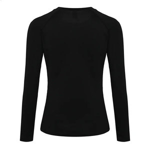 Low MOQ Latest <b>Design</b> Premium Women's <b>Compression</b> <b>Shirts</b> with <b>Custom</b> Logo High Quality Spandex/Polyester Quick Dry Eco-Friendly - Product Image 3