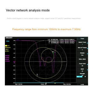 Siglent SVA1015/1032/1075X Series 9K-7.5GHz Meter Network Analyzer Touch-screen Display Tracking Generator 1Hz - Product Image 5