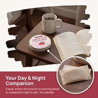 VitaHall Sachets buccaux apaisants personnalisés pour le sommeil, sans sucre, saveur framboise, action rapide pour le soulagement du stress, relaxation nocturne, marque privée