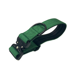 Collar de Perro de Nailon de 2 Capas Acolchado de Neopreno Suave con Hebilla de Metal Resistente Ajustable de Lujo de 4 cm - Product Image 5