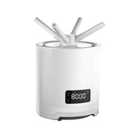 Humidificateur Industriel à Ultrasons Haute Performance 10L 180W avec Fonction de Minuterie, Faible Bruit 70dB, en Plastique, pour Réhydratation du Tabac