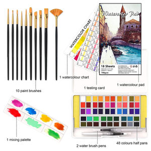 Venta Directa de Juego de Pinturas de Acuarela Sólida de 18 Colores con Dos Pinceles - Product Image 5