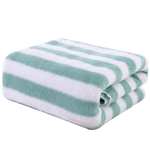 Ensemble de deux serviettes de <span class=keywords><strong>bain</strong></span> absorbantes en microfibre corail, séchage rapide, douces et moelleuses, pour la maison - Product Image 5