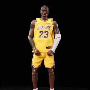 Mainan Pemain Basket Lakers LeBron James, Mainan Pemain Basket 1/6 Bintang