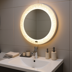 Modern Bathroom Vanity <b>Light</b> LED Warm White 3500K IP44 <b>Touch</b> Switch Surface Mounted Matte PVC Mirror Lamp - Product Image 2