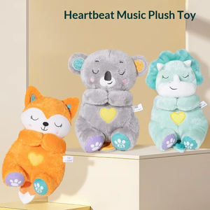 Jouet en peluche apaisant pour bébé - Peluche renard, koala, dinosaure avec mouvement respiratoire et <span class=keywords><strong>musique</strong></span> - Vente en gros directe d'usine - Product Image 1