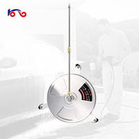 Nouvelle brosse de nettoyage de surface pour nettoyeur haute pression Honglang 15 et 16 pouces en acier inoxydable avec roue universelle pour le lavage des sols