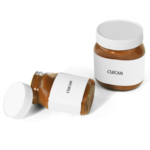 Pot en verre à tartiner de noisettes vide personnalisé de 180g <span class=keywords><strong>350g</strong></span> avec bouchon en plastique pot en verre de sauce au chocolat de 13oz 7.7oz - Product Image 2