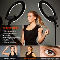 Offre Spéciale Fosoto FT-240RL 14 pouces LED anneau lumière Portable photographie éclairage téléphone Selfie vidéo lampe trépied support Youtube