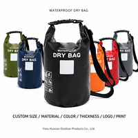 Sac à dos étanche unisexe FH FHB014 en PVC 100 % imperméable, avec cadre externe, pour moto, 30L, fermeture éclair et à fermoir, ceinture à coussin d'air