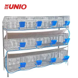 Capacity 24 rabbit cages with drinking fountains and feeders rabbit cage