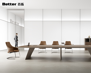 Meubles modulaires de luxe pour la maison, petite salle de réunion en bois pour 20 personnes, table de conférence moderne pour bureau - Product Image 1