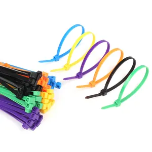 Nylon 66 Abraçadeiras Auto-bloqueio Zip Tie Fabricantes Plástico Cor Cable Wire Tie