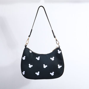 Two Adjustable Strap Ladies Girl Sling Messenger Crossbody Nylon All <strong>Over</strong> Print Handbag Theme Park Women <strong>Shoulder</strong> Crescent <strong>Bag</strong> - Product Image 1