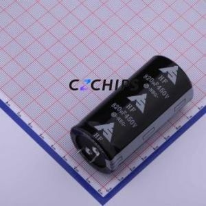 HFE821K35070FVA <b>Snap</b>-in Aluminum Electrolytic Capacitor Through hole Component (THT),D35xL70mm 820uF 10% 450V 10mm - Product Image 1