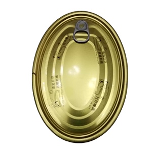 Canette ovale en étain 601 avec couvercle, pour la fabrication d'emballage de poisson en sarardine - Product Image 1