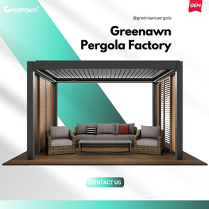 Pergola Addossata Automatica Impermeabile in Alluminio 3x3M Gazebo da Giardino con Schermo a Controllo Remoto e Dimensioni Personalizzabili - Product Image 6