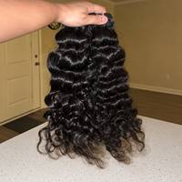 Extensions de cheveux naturels cambodgiens bruts, ondulés, 100% cheveux humains, texture soyeuse et ondulée