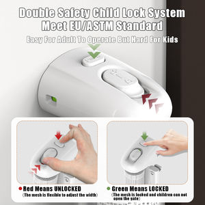 Barrière de sécurité rétractable PRODIGY SG021 <span class=keywords><strong>extensible</strong></span> de 1 à 3 mètres pour enfants, bébés, escaliers, parcs pour bébés - Product Image 6