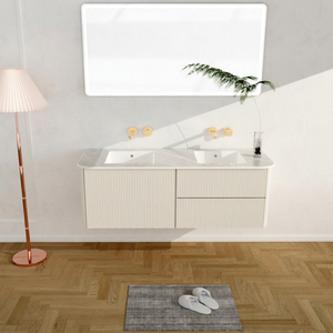 Lavabo Carré Contemporain en Porcelaine pour Salle de Bain, Unités de Meuble-Lavabo pour Hôtels et Résidences, Matériau en Pierre, Design Moderne, Bassins de Lavage des Mains, OEM - Product Image 1