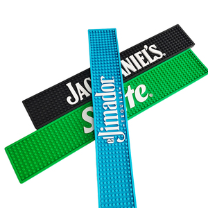Customizable Rubber Bar Mat PVC <b>Silicone</b> Spill Mat Bar Runner Pub Rail Mat Drip Tray Non Slip Countertop <b>Pad</b> with Logo - Product Image 5