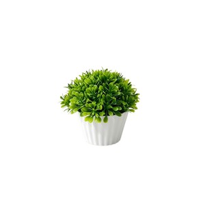 Plante artificielle en pot, bonsaï hémisphérique en plastique, ornement de bureau, 12,5 cm, décoration de salon - Product Image 5