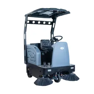 Electronic Vacuum Floor Cleaner Intelligent Road Sweeper Street Cleaning Machine Ride On Floor Sweeper