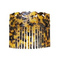 Peignes à cheveux tendance, pinces à cheveux pour filles, accessoires capillaires en plastique acrylique effet écaille de tortue pour femmes, style plage estivale