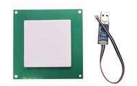 Module de lecteur d'étiquettes RFID UHF EPC G2 6C 120*120mm avec antenne céramique intégrée 5.5dBi tout-en-un