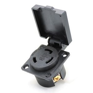 Industrielle 30Amp 250Volt 2-polige 3-Draht-RV/EV-wetterfeste staub dichte NEMA-L6-30R steckdose mit Abdeckung für RV/EV-Steckdosen - Product Image 6