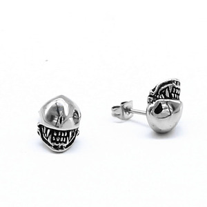 Pendientes con forma de casco de soldado yunnique, estilo gótico de acero inoxidable 316 para hombres y mujeres - Product Image 2