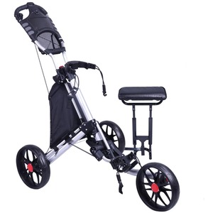 Aluminium Manual <b>Golf</b> <b>Trolley</b> Foldable 3 Wheels <b>Cheap</b> - Product Image 1