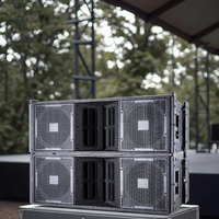 Cabinet de haut-parleur passif professionnel Double 12 pouces 3 voies scène extérieure passive réseau de lignes professionnelles grands concerts